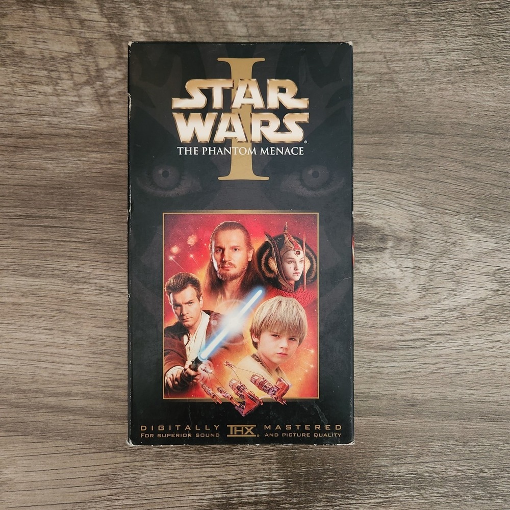 Star Wars Episode I The Phantom Menace VHS 1999 THX Digitally Mastered PG Movie